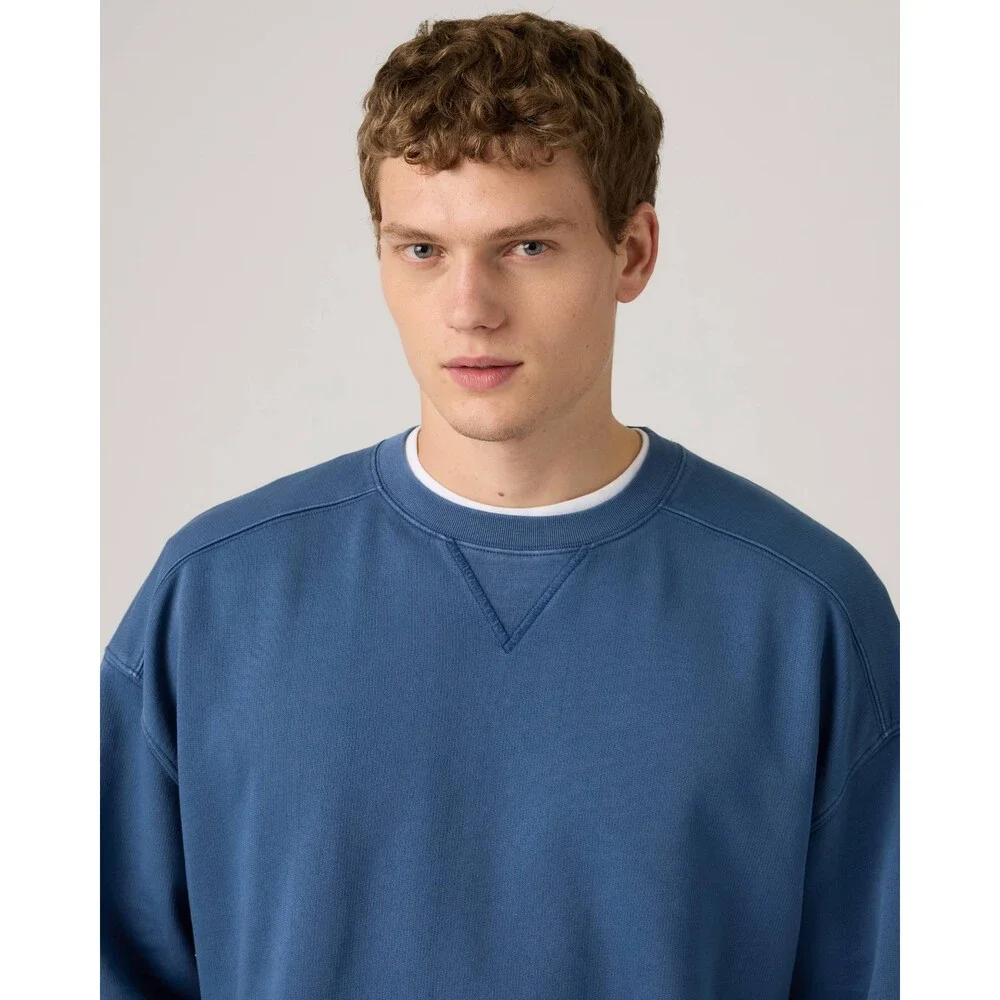 Levi's Delaney Sweatshirt Men's Blue French Terry Crew Neck Relaxed fit JAX1862